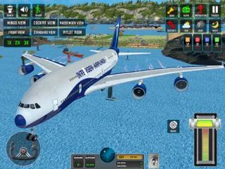 客機飛行模擬：3D 飛行
