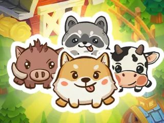可愛動物分類益智遊戲
