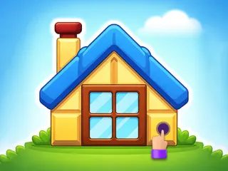房屋建造拼圖遊戲