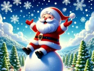 聖誕老公公雪球跑