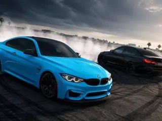 真實 BMW M4 甩尾競速