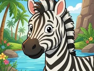 非洲動物：拼圖遊戲