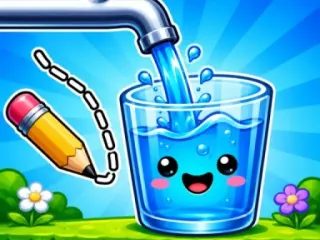 水流快樂玻璃杯