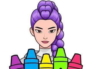 Kpop 獵魔女團著色遊戲