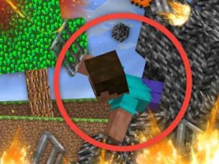 Escape from the prison in Mineblock! Destruction!